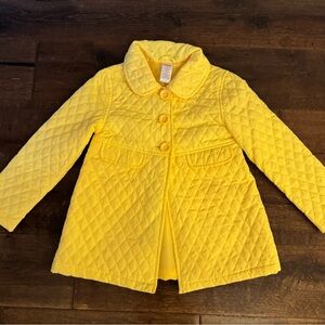 Gymboree Yellow Quilted Kids Jacket